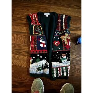 Kim rogers vintage Christmas vest size small